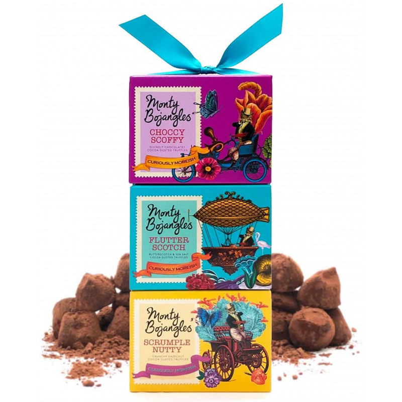 Monty Bojangles Cocoa Dusted Truffles Gift Tower, 300g, Currently priced at £9.50